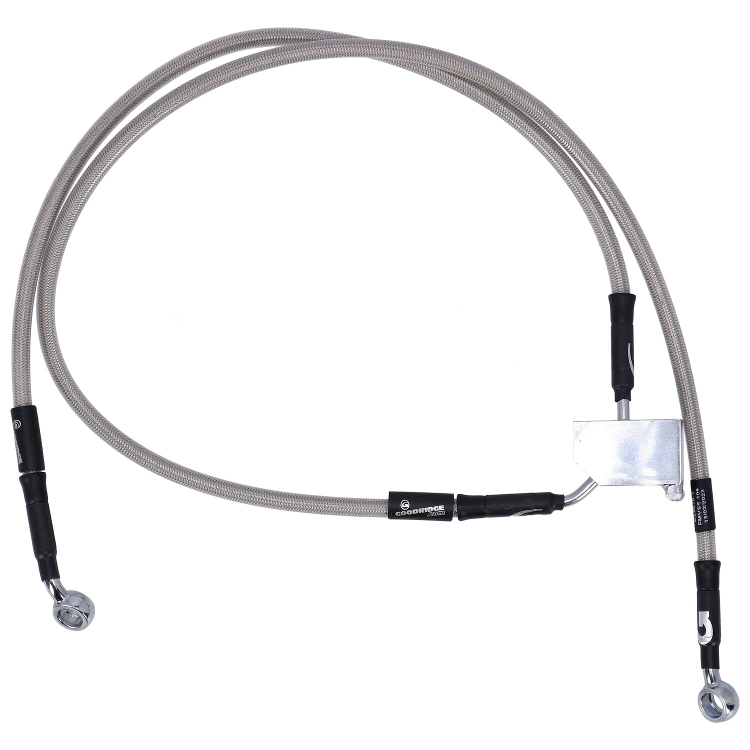 MCS by Goodridge brake line rear stainless clear coated