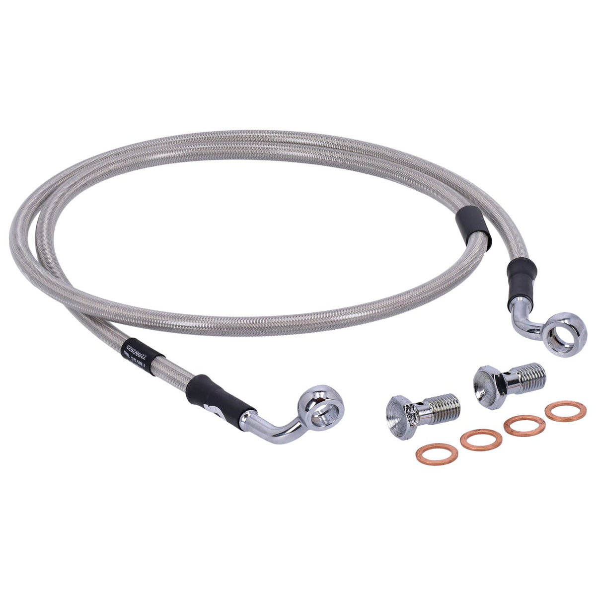MCS by Goodridge brake line front stainless clear coated