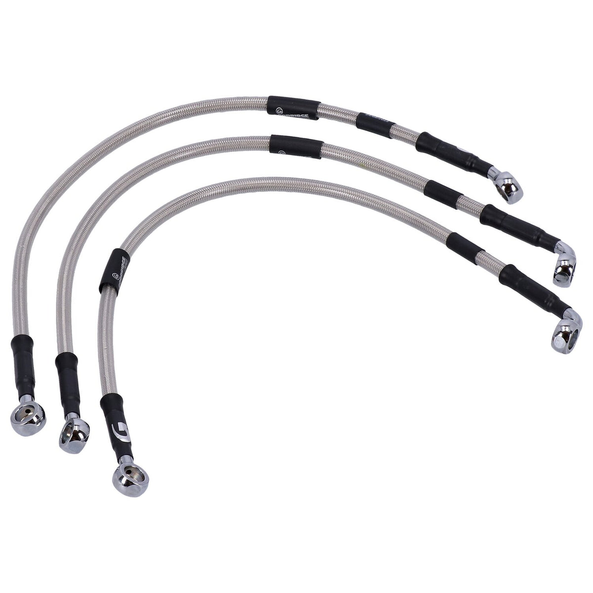 MCS by Goodridge brake line front stainless clear coated