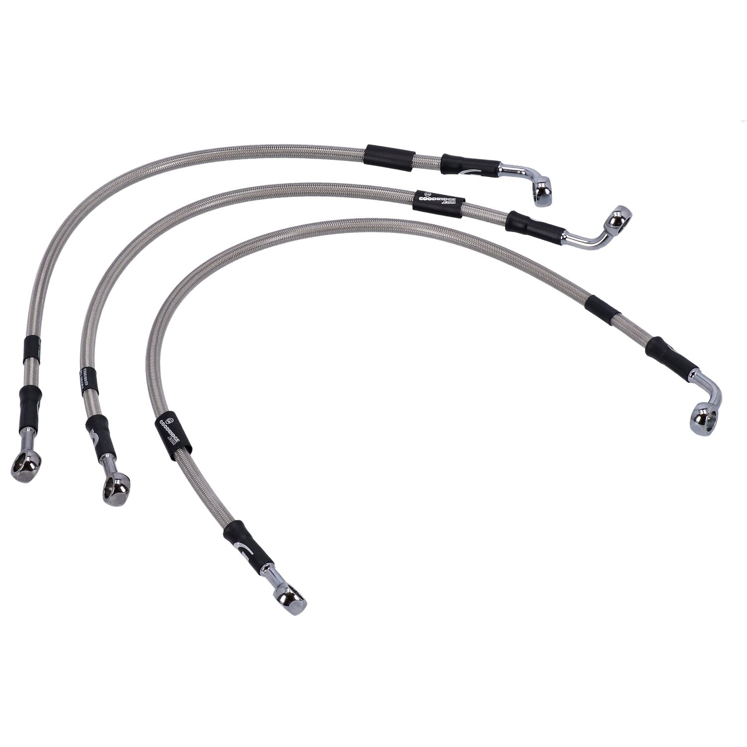 MCS by Goodridge brake line front stainless clear coated