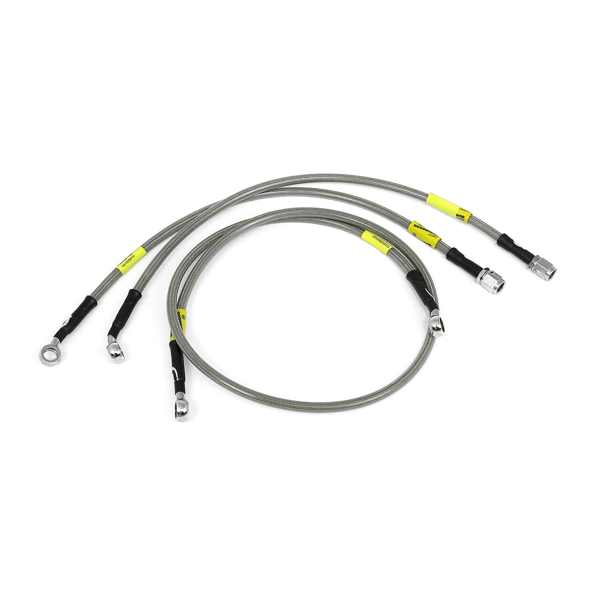 MCS by Goodridge brake line front stainless clear coated