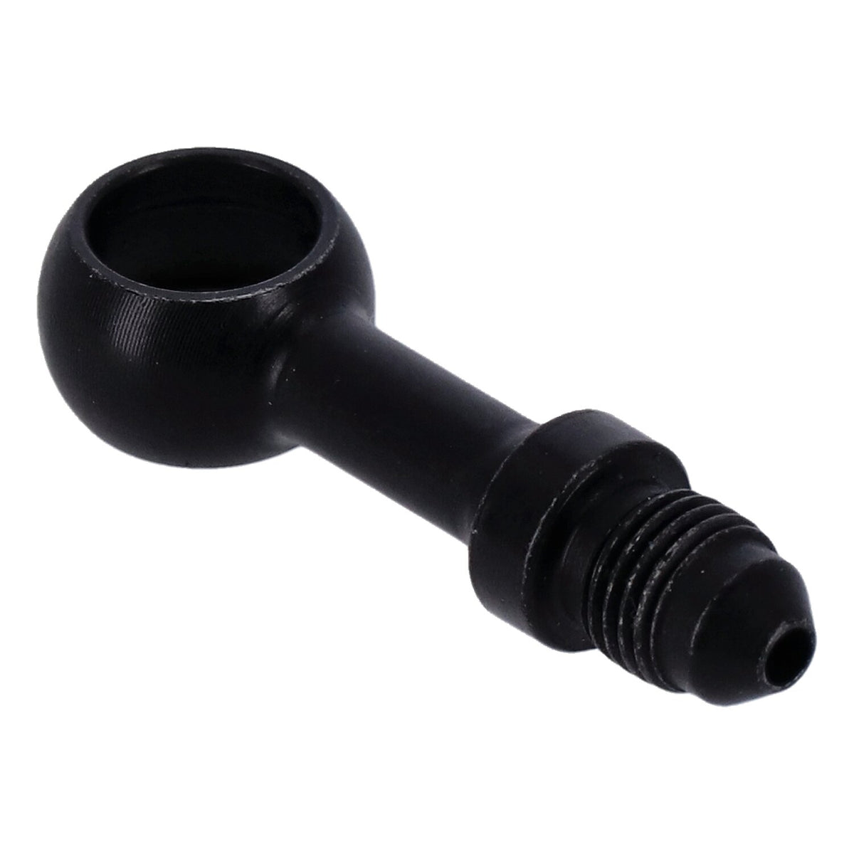 Goodridge Banjo fitting black 7/16" straight 11mm