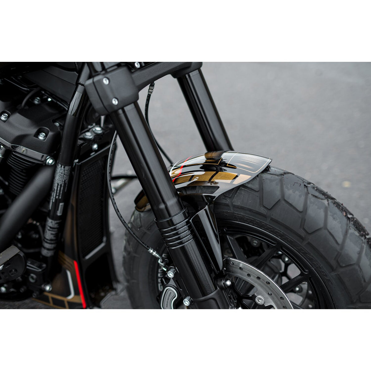 Killer Custom 'Aggressor' front fender - Black