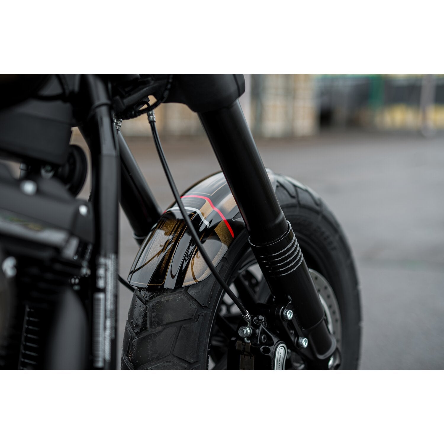 Killer Custom 'Aggressor' front fender - Black
