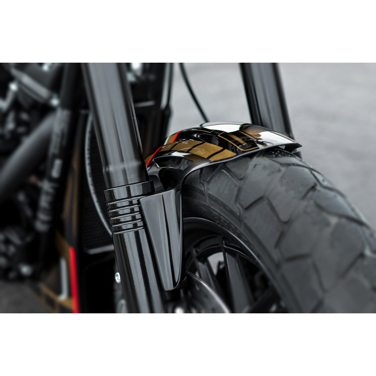 Killer Custom 'Aggressor' front fender - Black