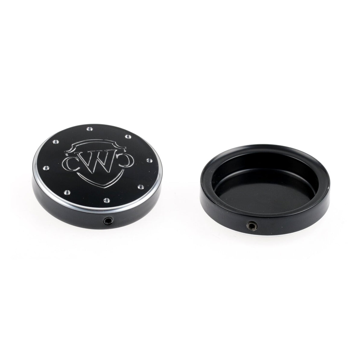 Cult-Werk 2-piece fork tube cap bolt cover kit Logo
