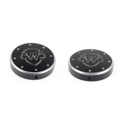 Cult-Werk 2-piece fork tube cap bolt cover kit Logo