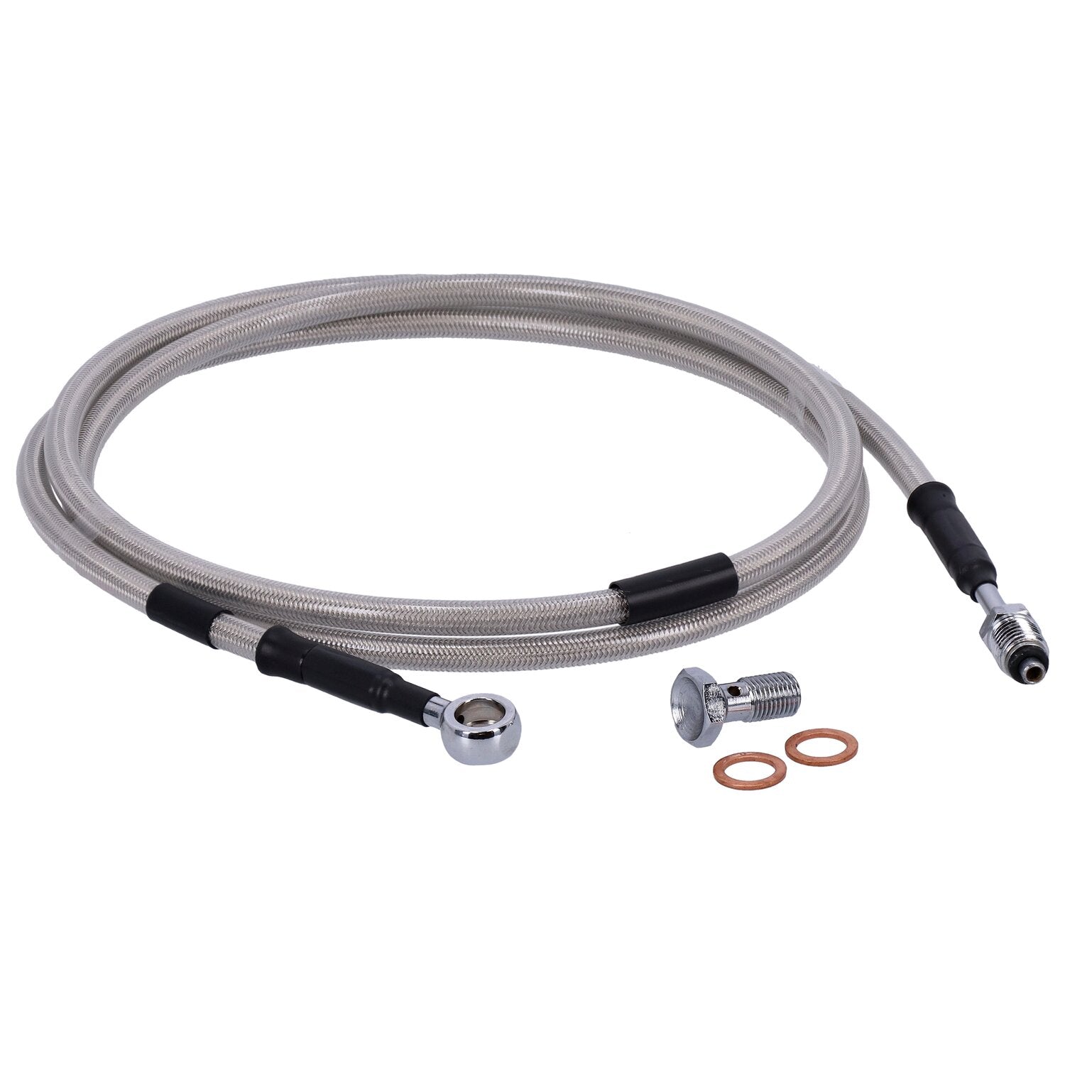 Goodridge hydraulic clutch line kit 63" clear coated