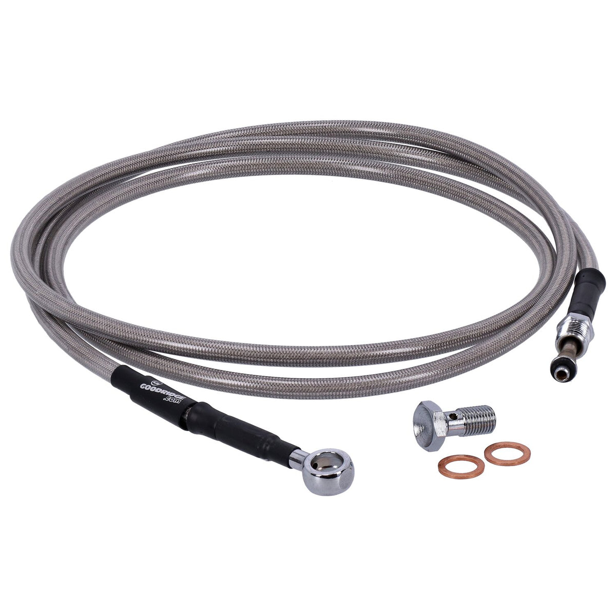 Goodridge hydraulic clutch line kit 67" clear coated