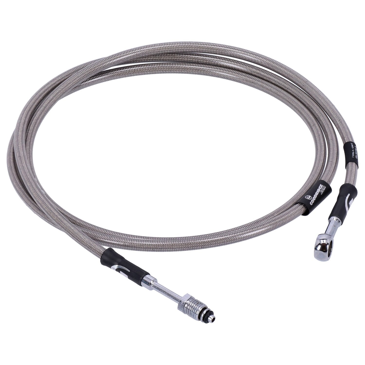 Goodridge hydraulic clutch line kit 68" clear coated