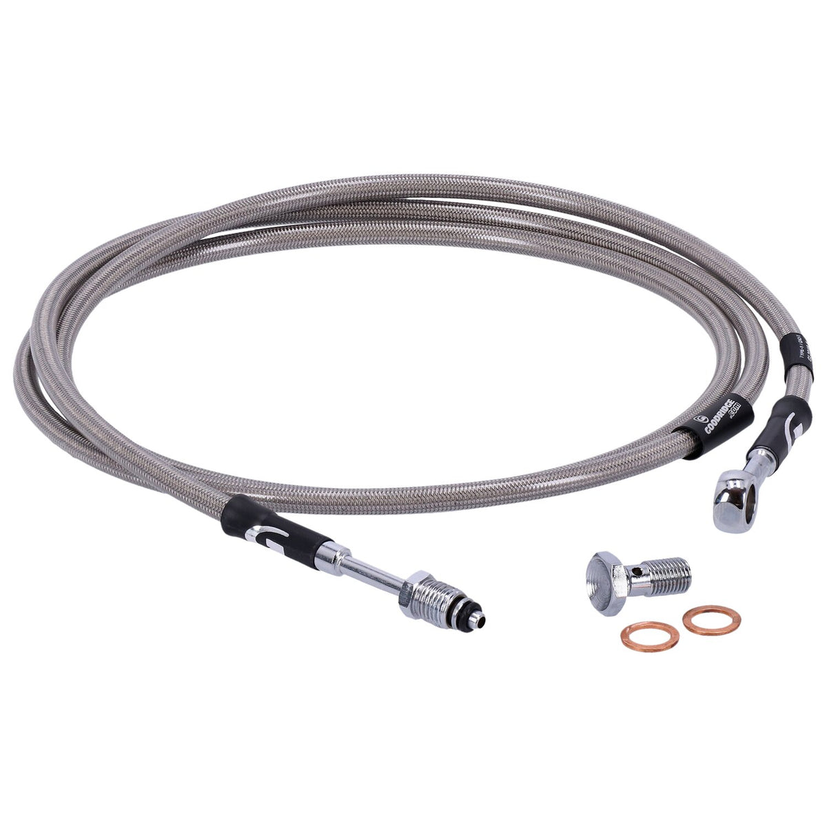 Goodridge hydraulic clutch line kit 68" clear coated
