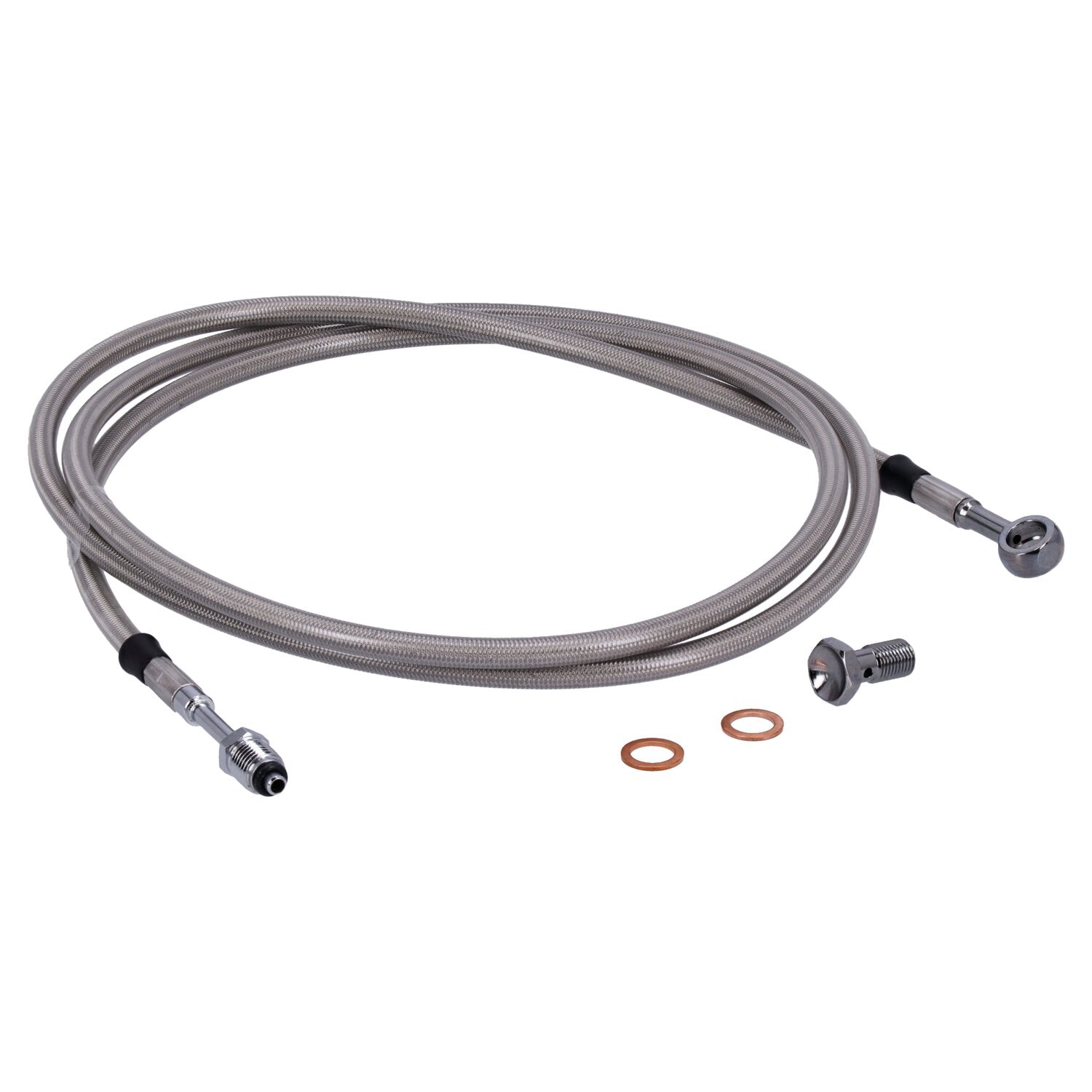 Goodridge hydraulic clutch line kit 71" clear coated