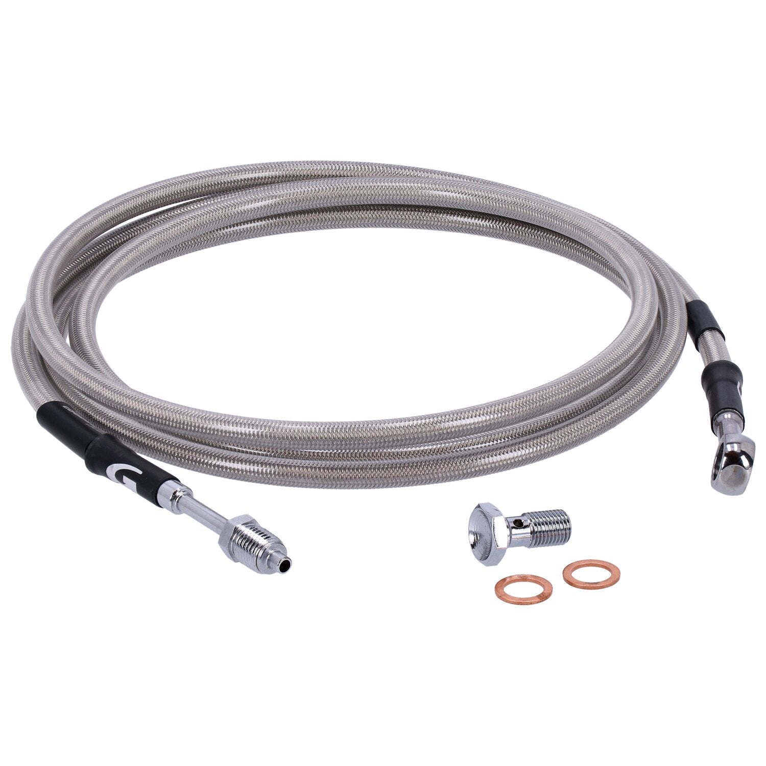 Goodridge hydraulic clutch line kit 79" clear coated