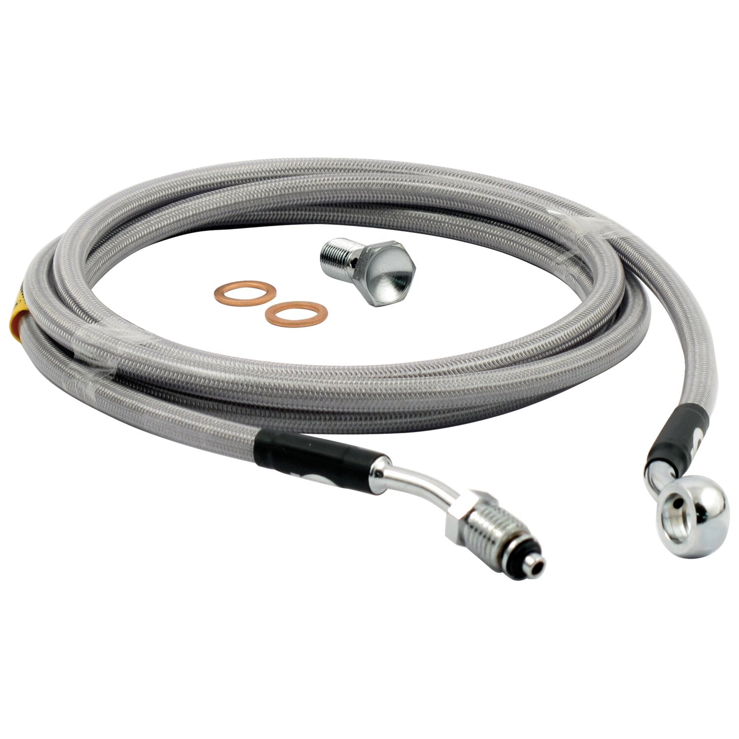 Goodridge hydraulic clutch line kit 70" clear coated
