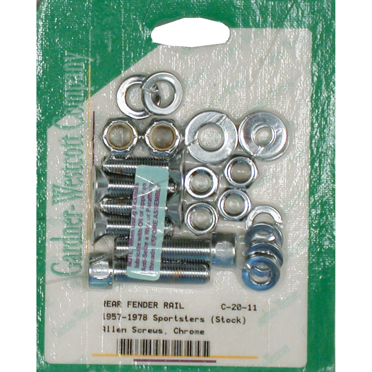 Gardner-Westcott fender strut mount kit - Chrome Allen head