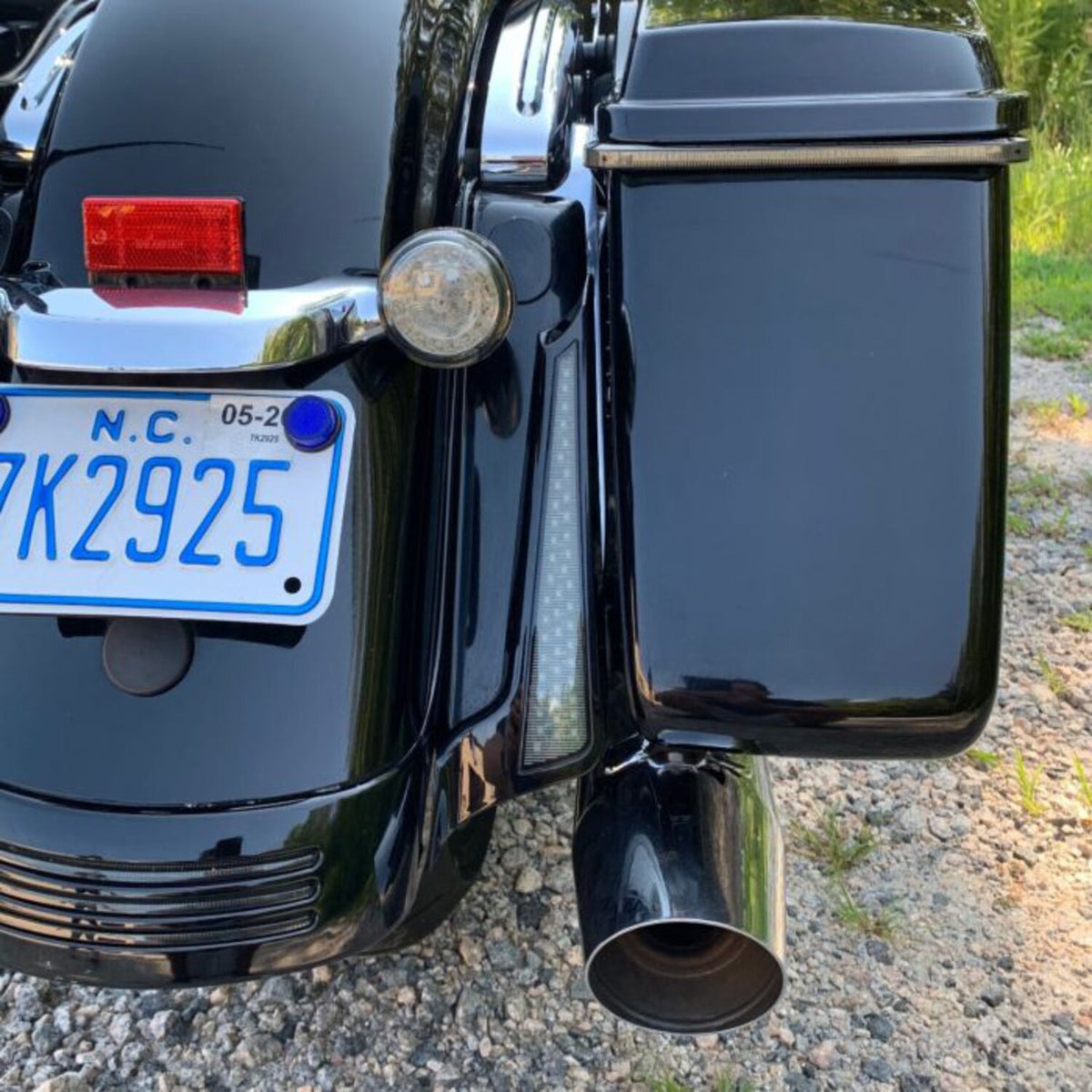 Custom Dynamics Fascia LED rear panels for Touring - Black