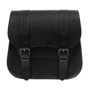 MCS leather single saddlebag 18 liter - Black