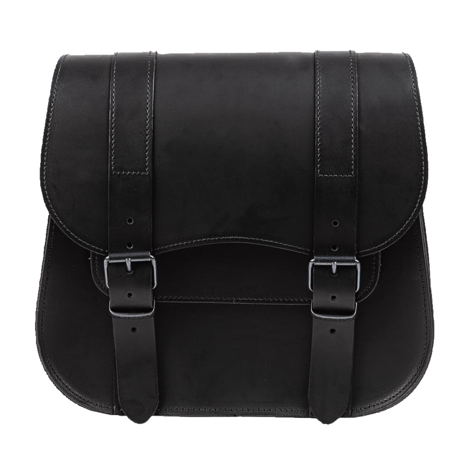 MCS leather single saddlebag 18 liter - Black