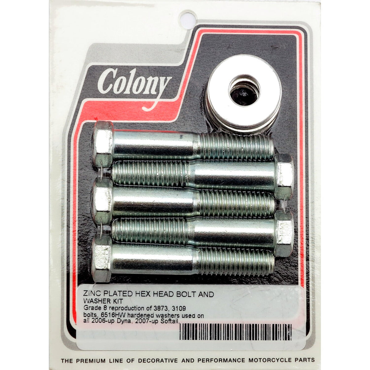 Colony wheel pulley bolt & washer kit - Zinc plated