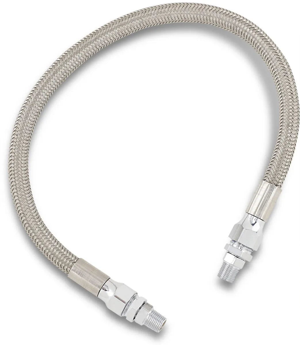 Drag Specialties Universal Stainless Steel Oil Line 16"