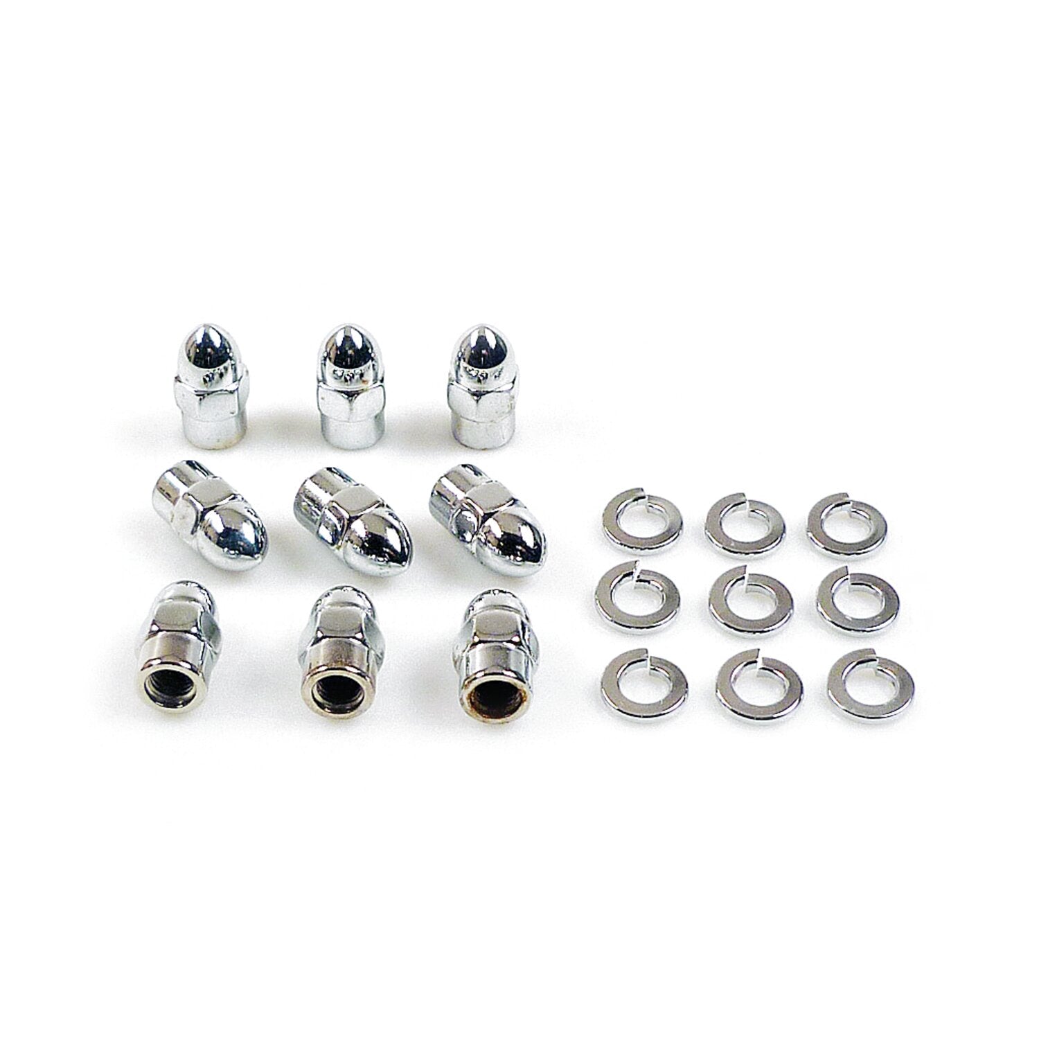 Gardner-Westcott transmission side cover screw kit - Chrome Acorn