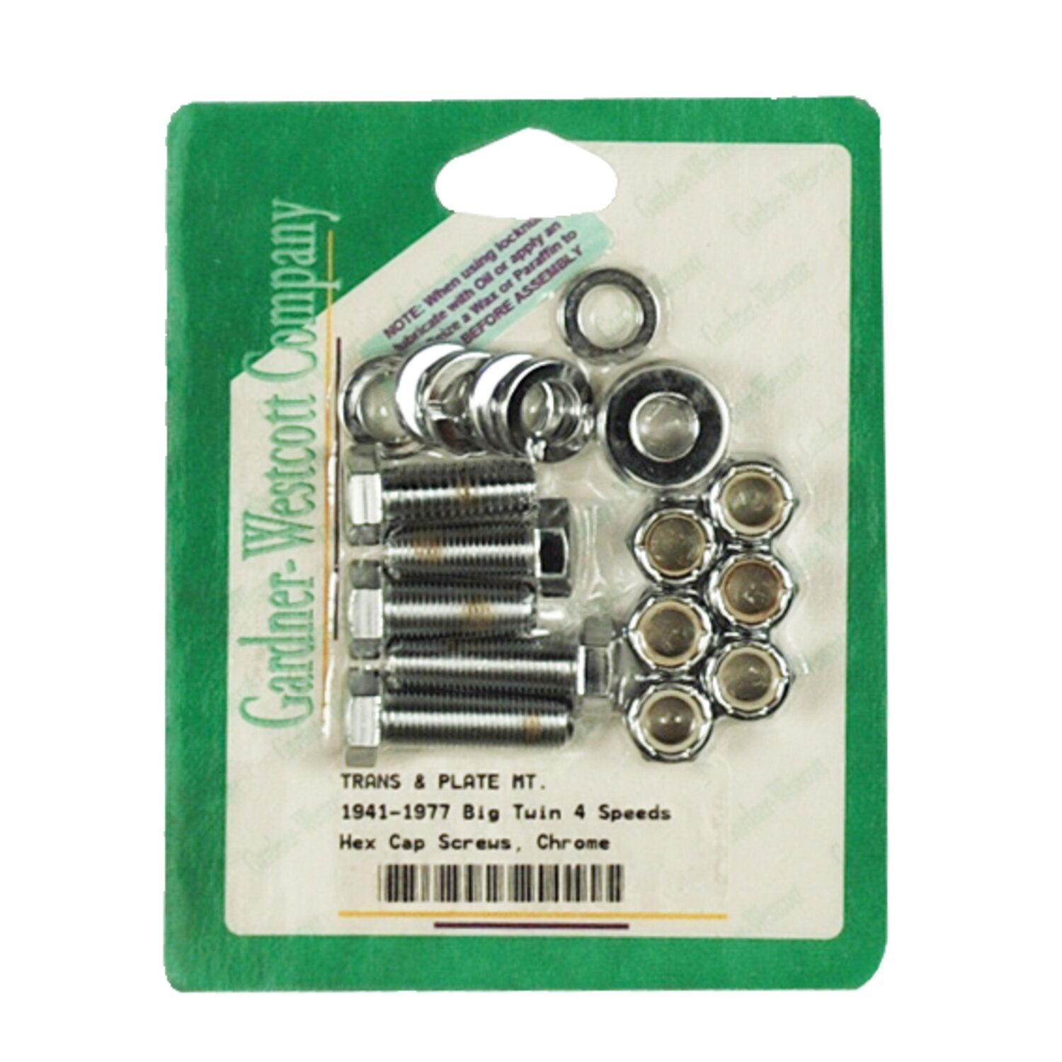 Gardner-Westcott transmission mount kit hex head - Chrome