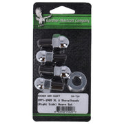 Gardner-Westcott rocker shaft end plug set - Acorn style - Chrome