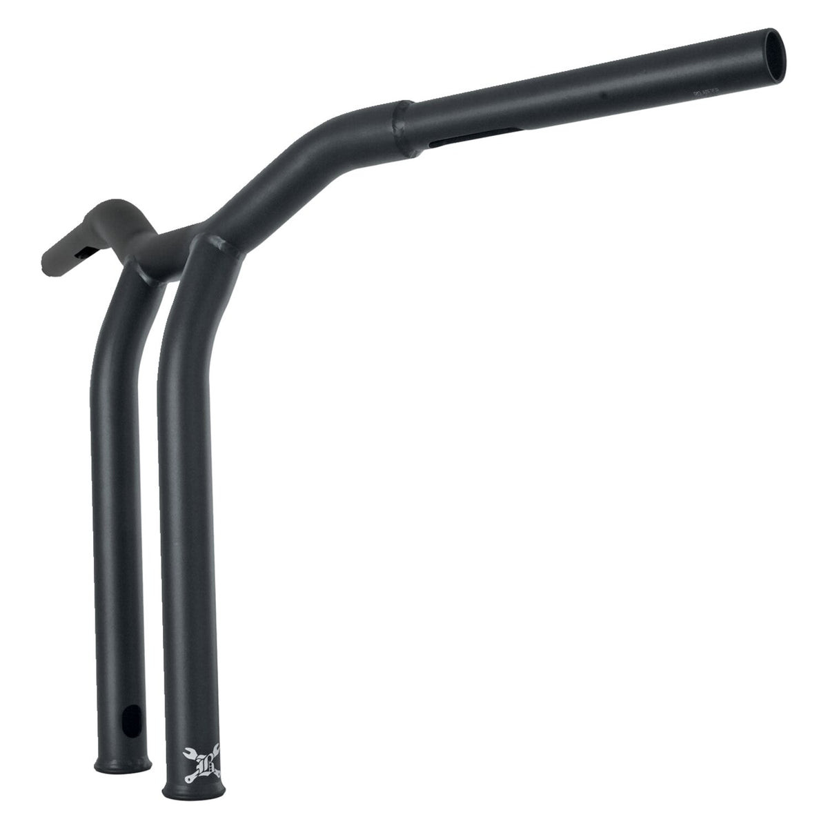 Burly Dominator raked 1-1/4" T-bar 14" rise - Matte black