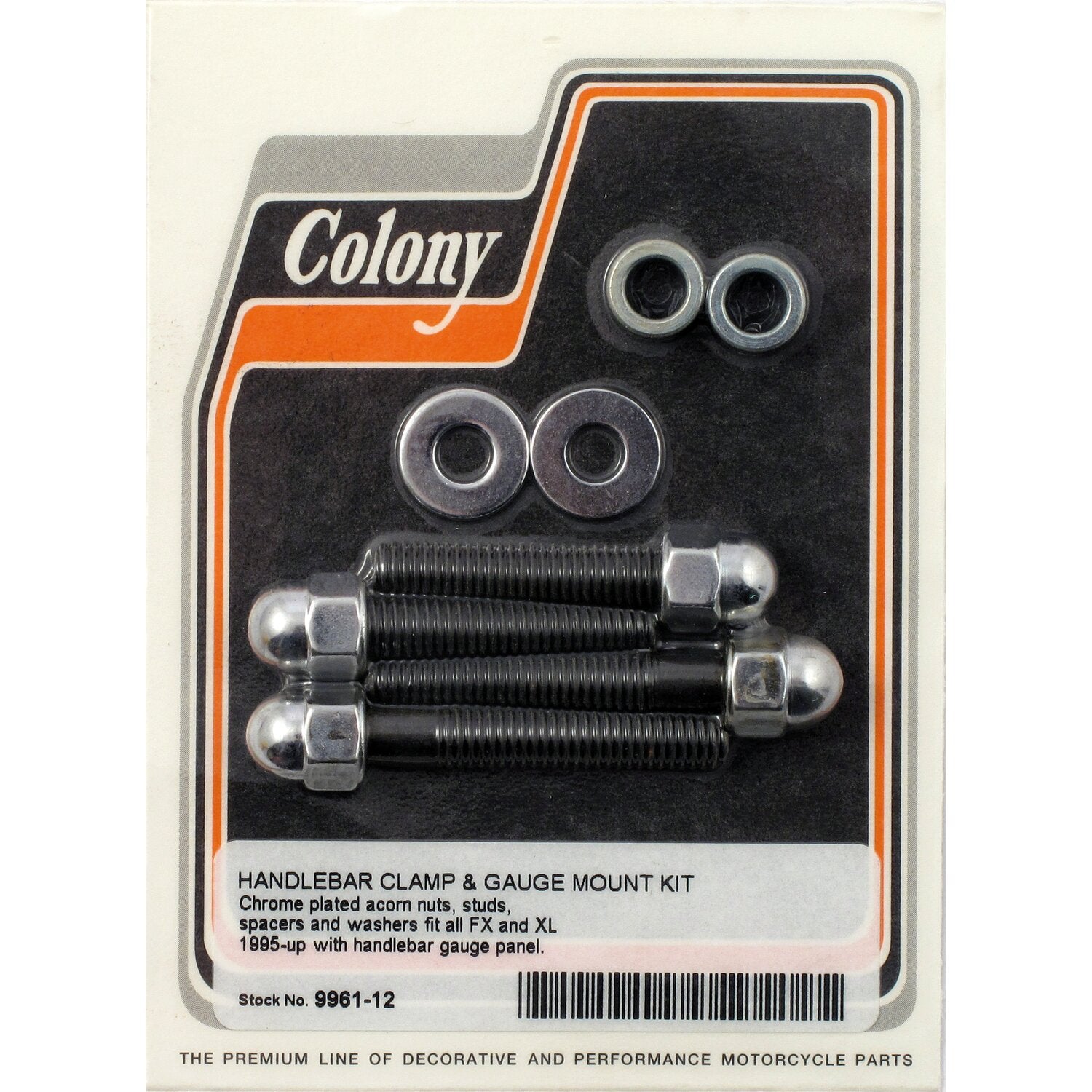 Colony handlebar clamp & gauge mount kit - Acorn