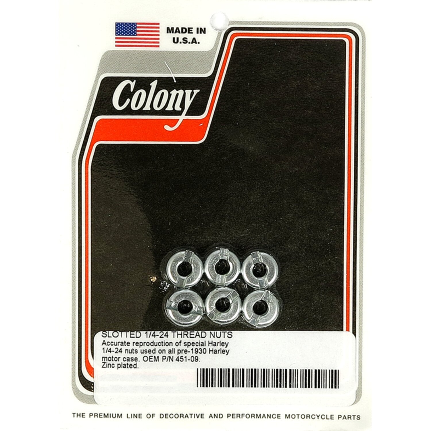 Colony early crankcase nuts