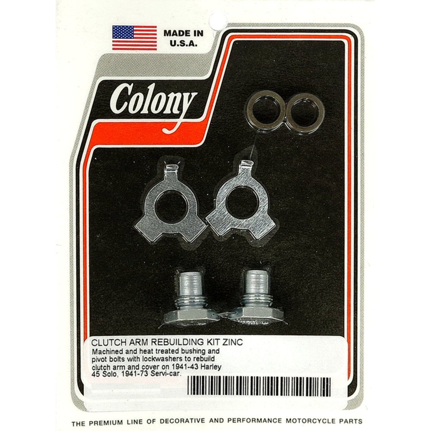 Colony clutch arm rebuild kit - Zinc