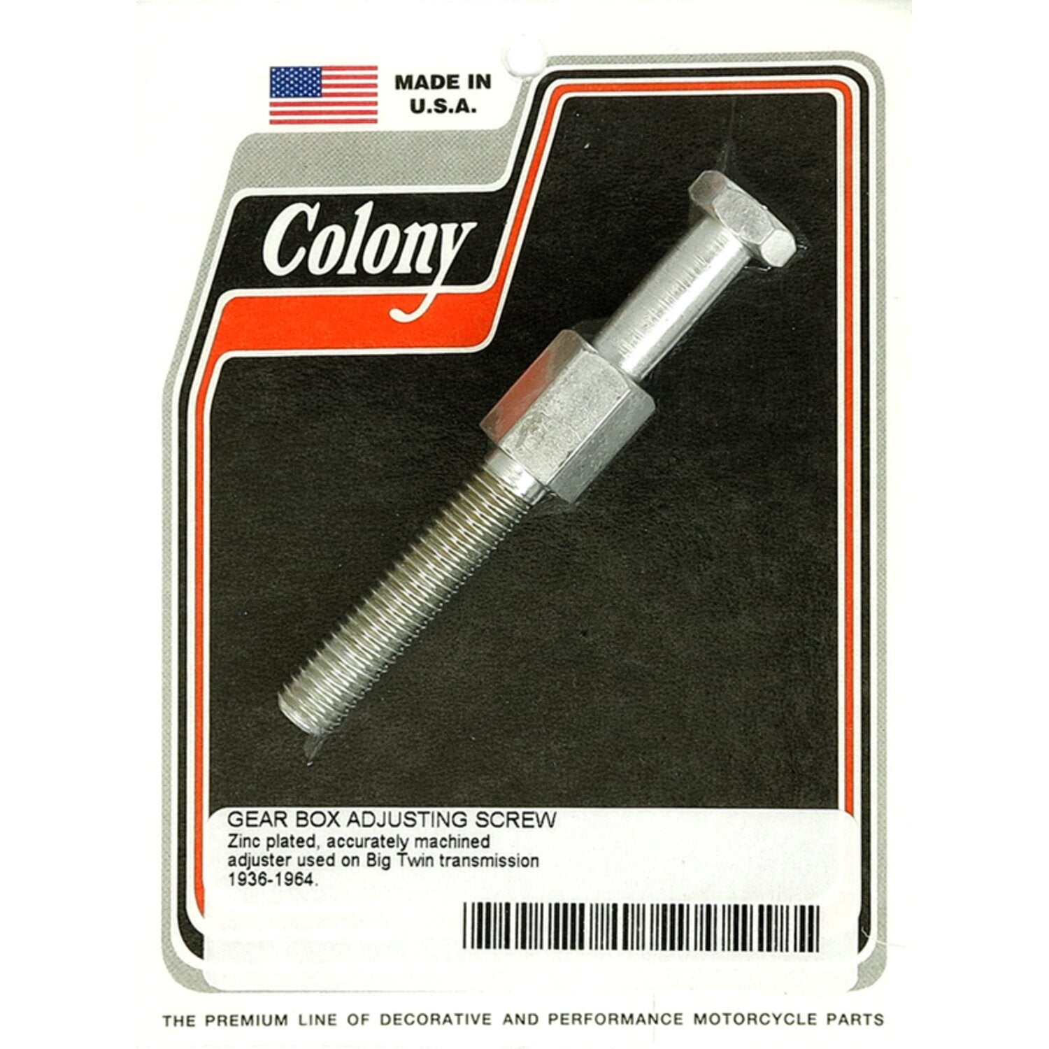 Colony transmission adjuster bolt - Zinc