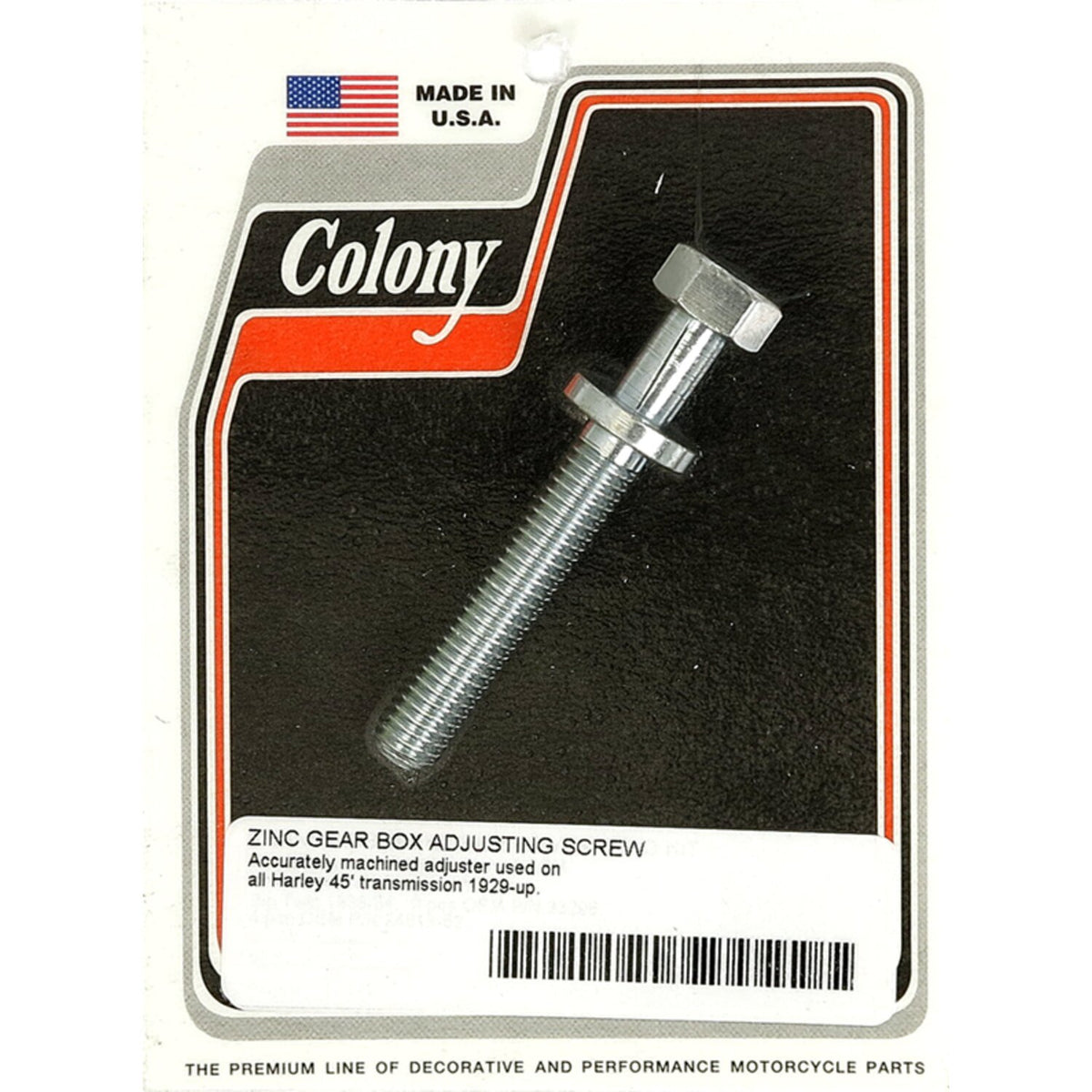 Colony transmission adjuster bolt - Zinc