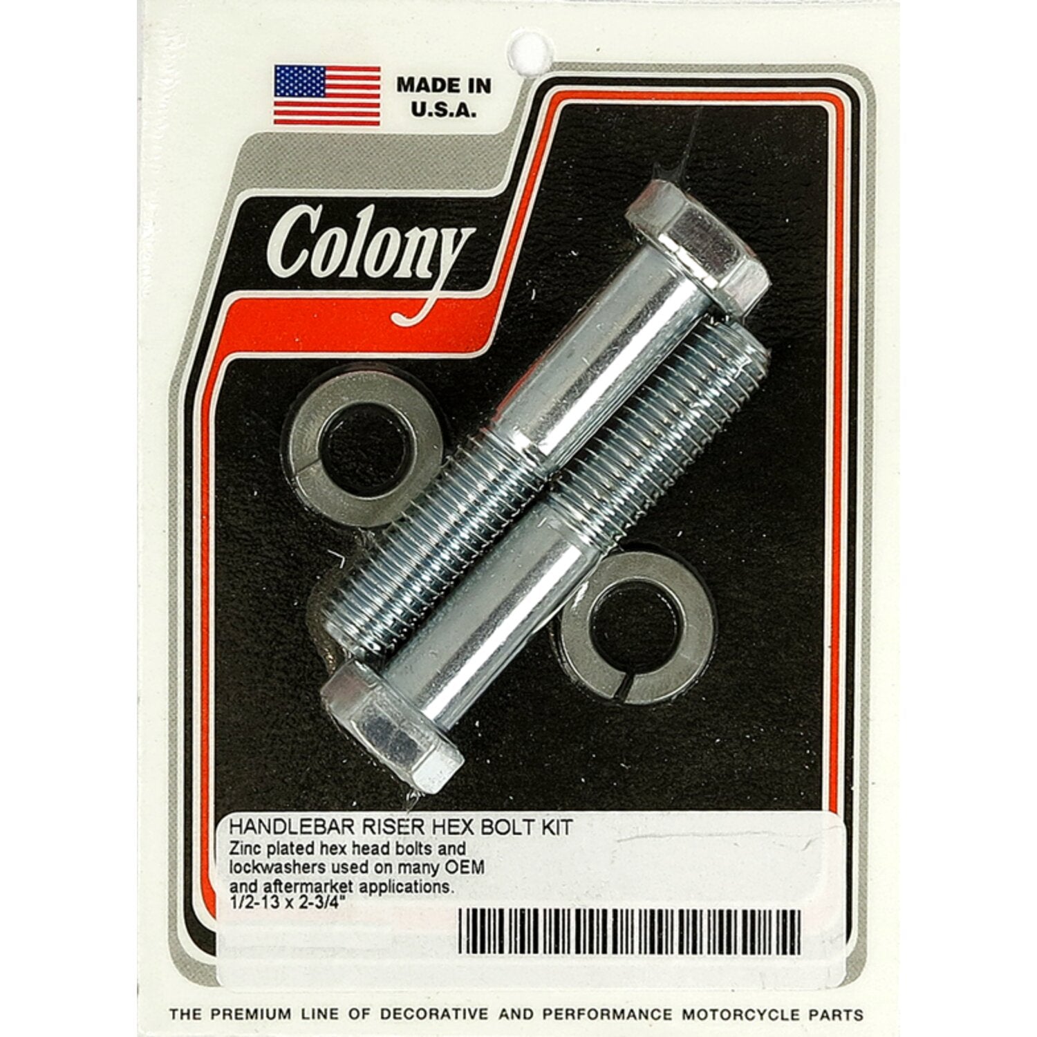 Colony riser bolt set