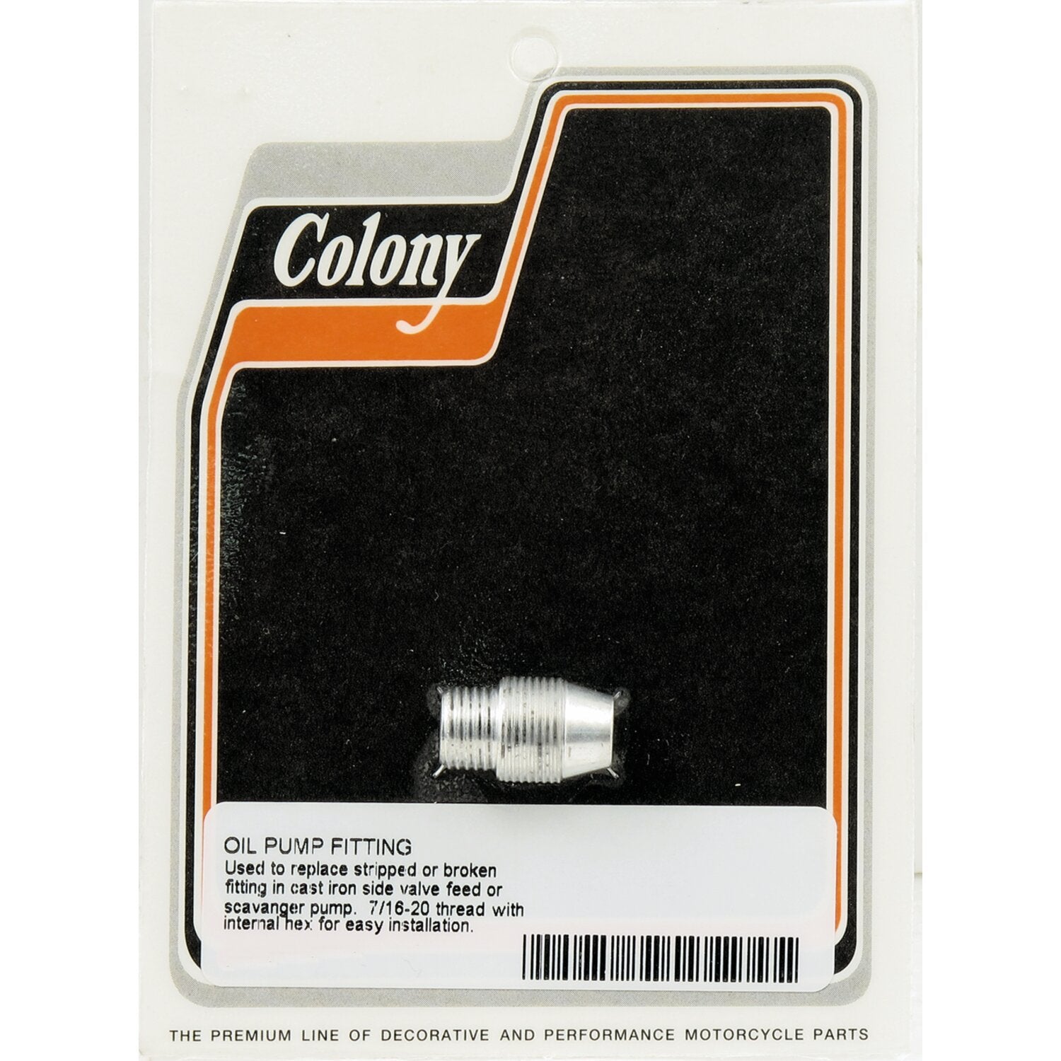 Colony oil pump fitting repair nipple