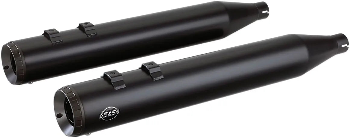 S&S Cycle Grand National Slip-on Schalldämpfer - Schwarz