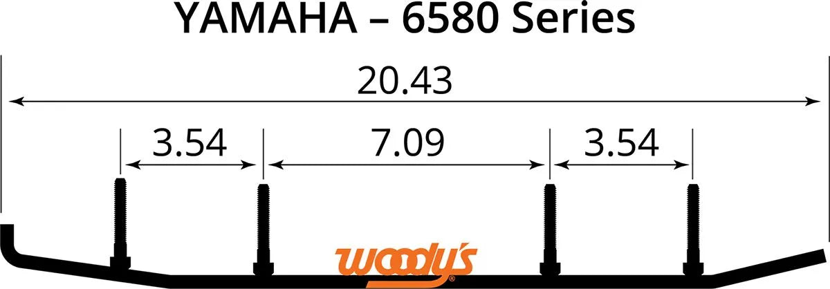 Woody's Trail Blazer IV Wear Bars for Yamaha