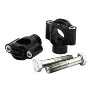 Rough Crafts finned risers for 1" handlebars - Black