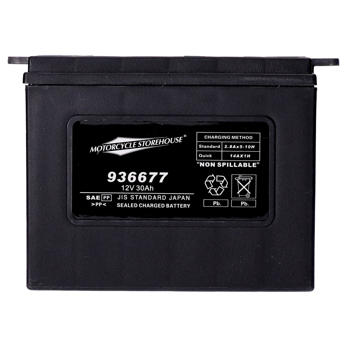MCS standard series - AGM sealed battery - 12v 30ah - 370cca