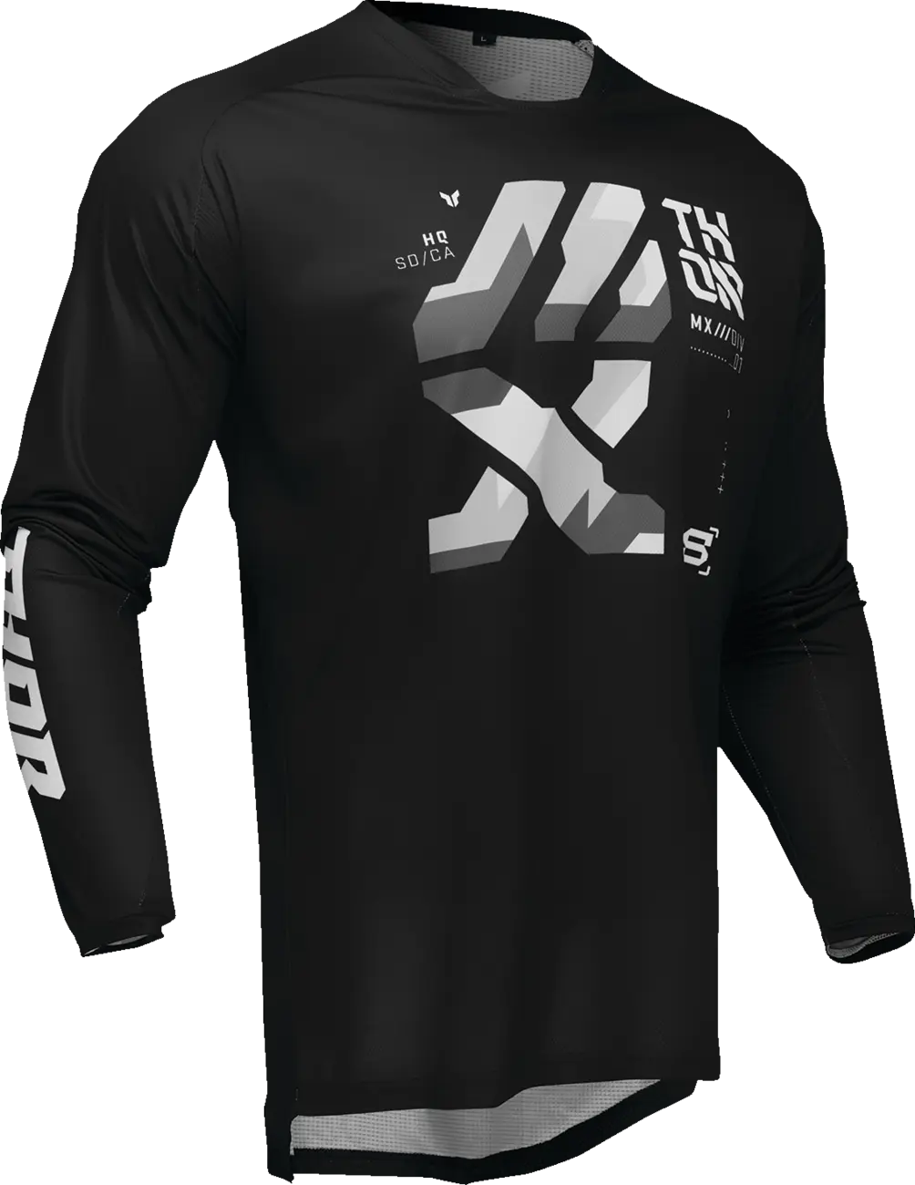 Thor Launchmode Brave Jersey - Black/White/Camo Gray