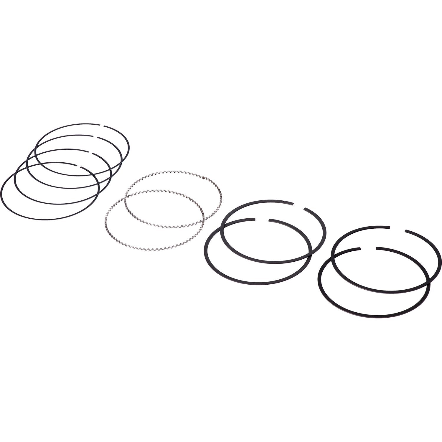Hastings 107" M8 chrome piston ring set - STD