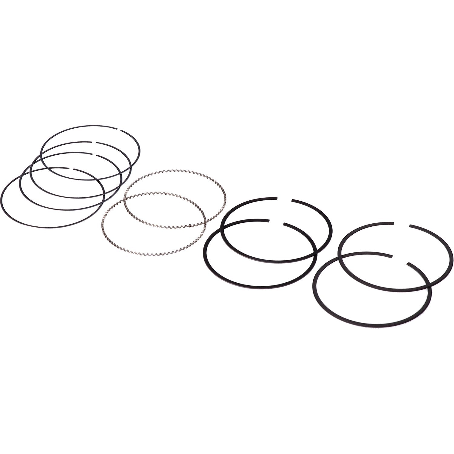 Hastings 114" M8 chrome piston ring set - +.005"