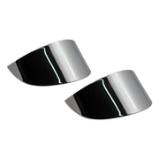 MCS Smooth turn signal visor set - Chrome