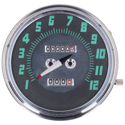 MCS FL speedometer '48-61 face' green - 1:1 mph