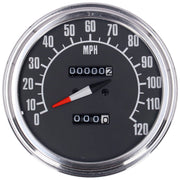 MCS FL speedometer '74-84 face' black - 2.21:1 mph