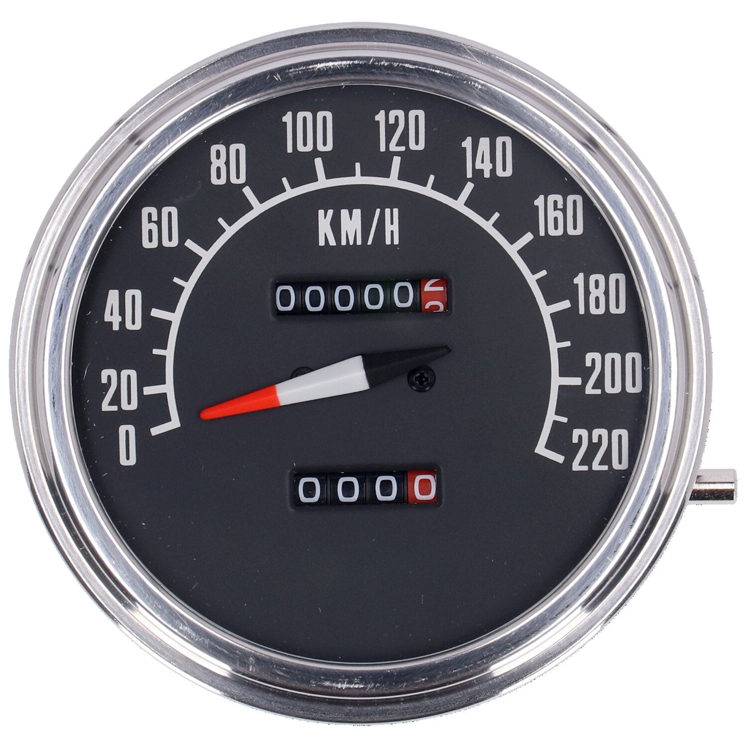 MCS FL speedometer '74-84 face' black - 2:1 kmh