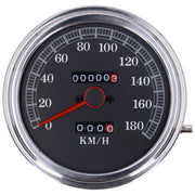 MCS FL speedometer '85-up face' black - 2:1 kmh