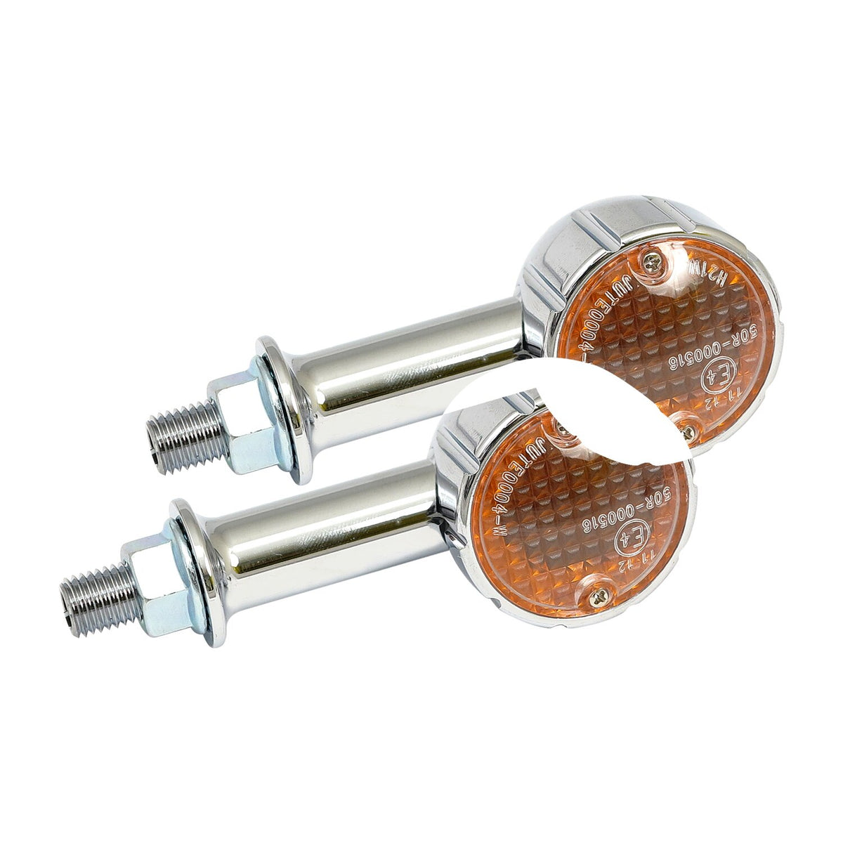 MCS Arizona halogen turn signals - Chrome - 40mm stem