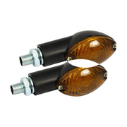 MCS Cateye mini turn signals 20mm stem black with dark lens