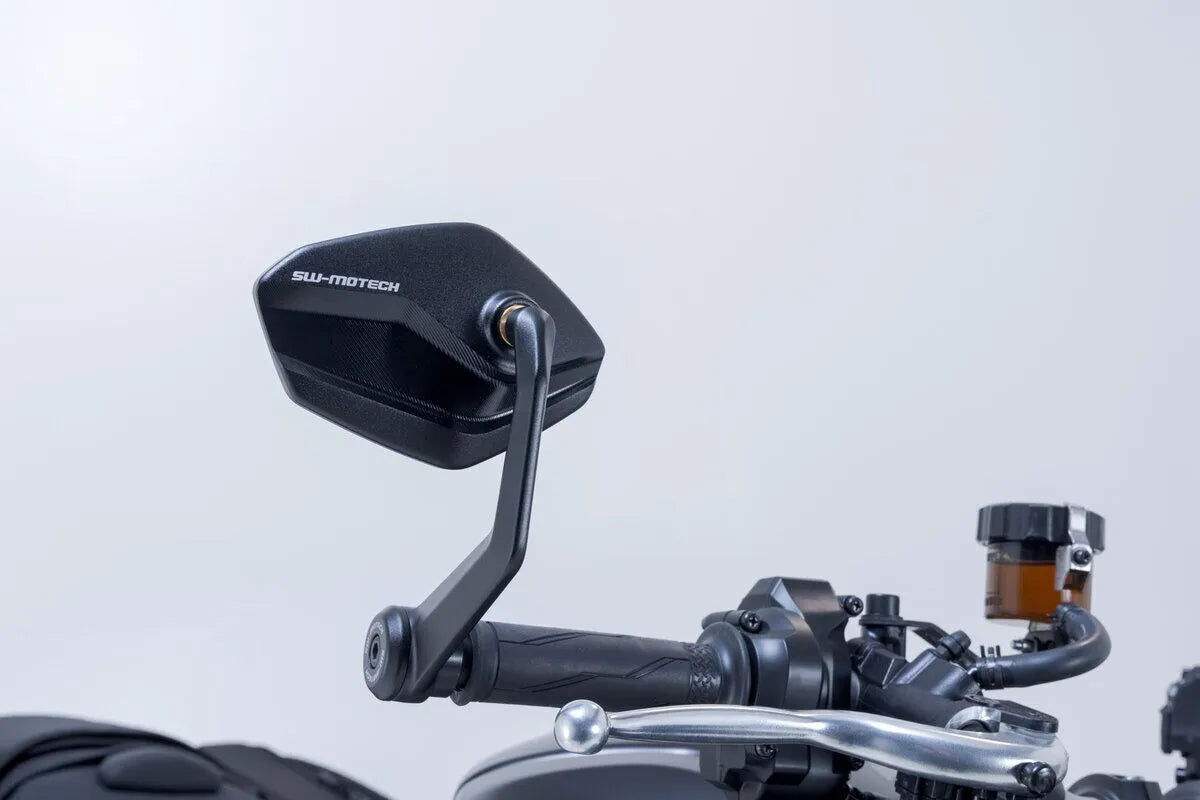 Sw-motech Bar End Mirrors - Black Anodized Aluminum